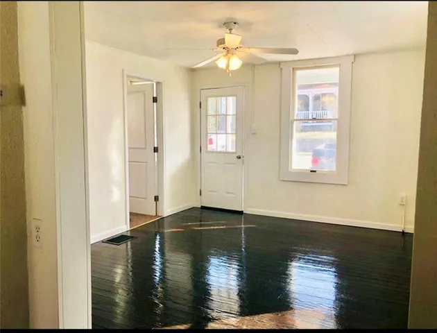 a view of a hallway with interior of the house