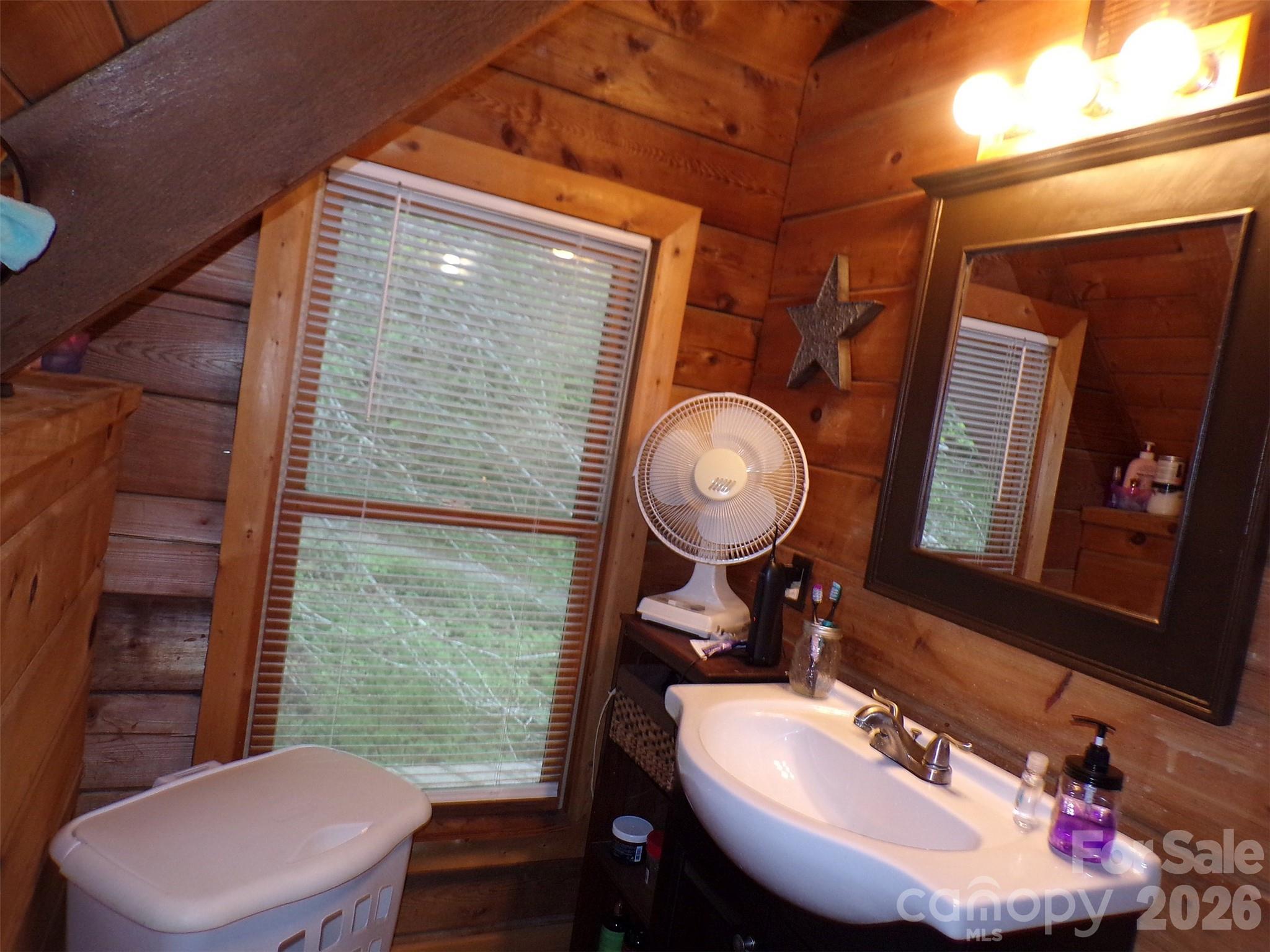216 Paradise Road Hendersonville, NC 28792 - Photo 11 of 33 a bathroom with a toilet sink and mirror