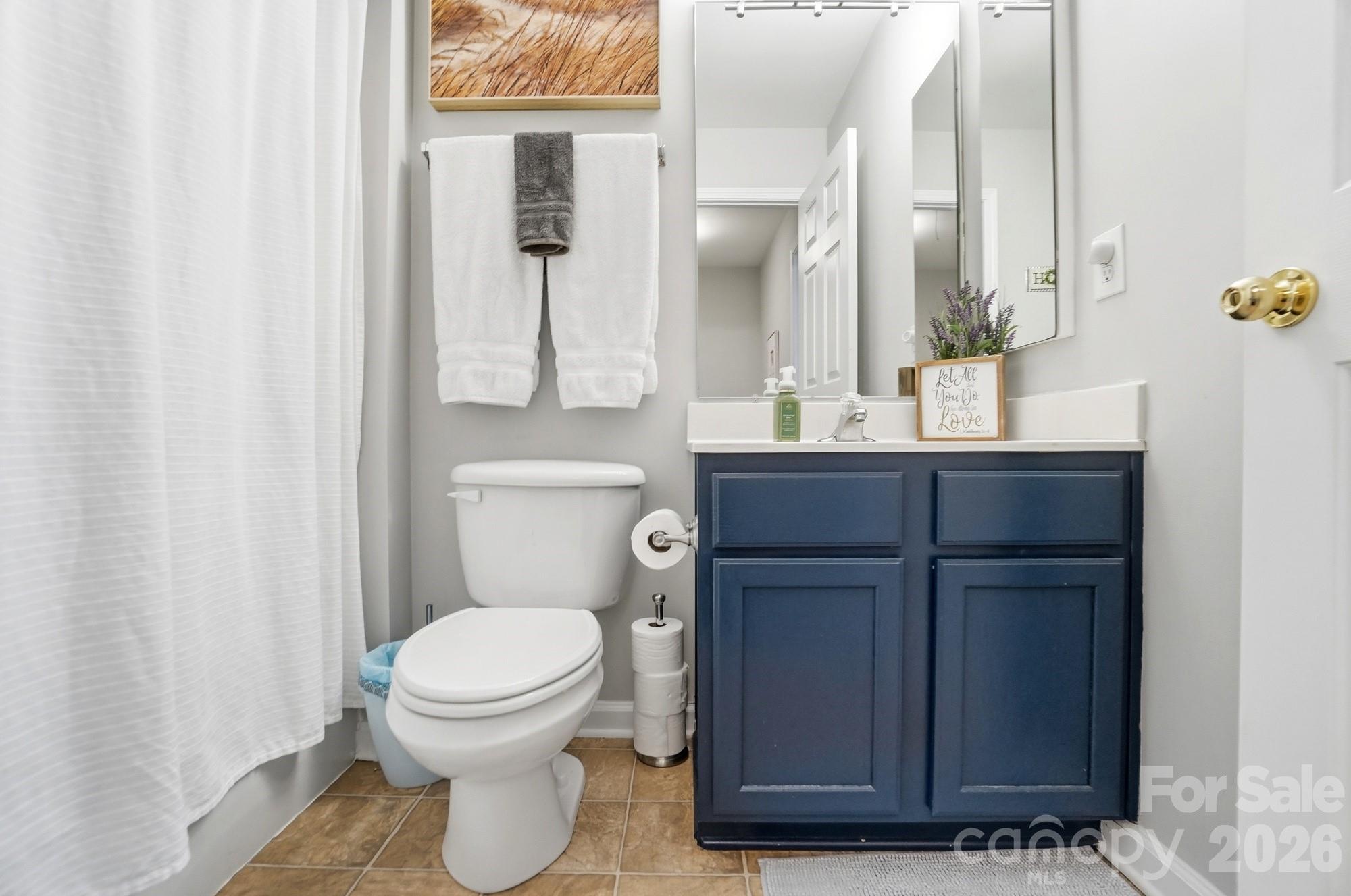 837 Dillard Road Rock Hill, SC 29730 - Photo 39 of 48 a bathroom with a toilet a sink and mirror