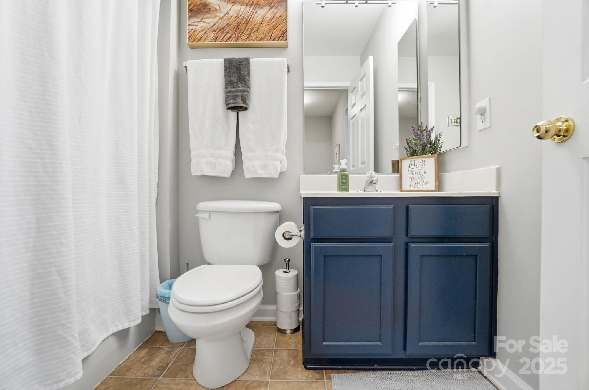 837 Dillard Road Rock Hill, SC 29730 - Photo 39 of 48 a bathroom with a toilet a sink and mirror