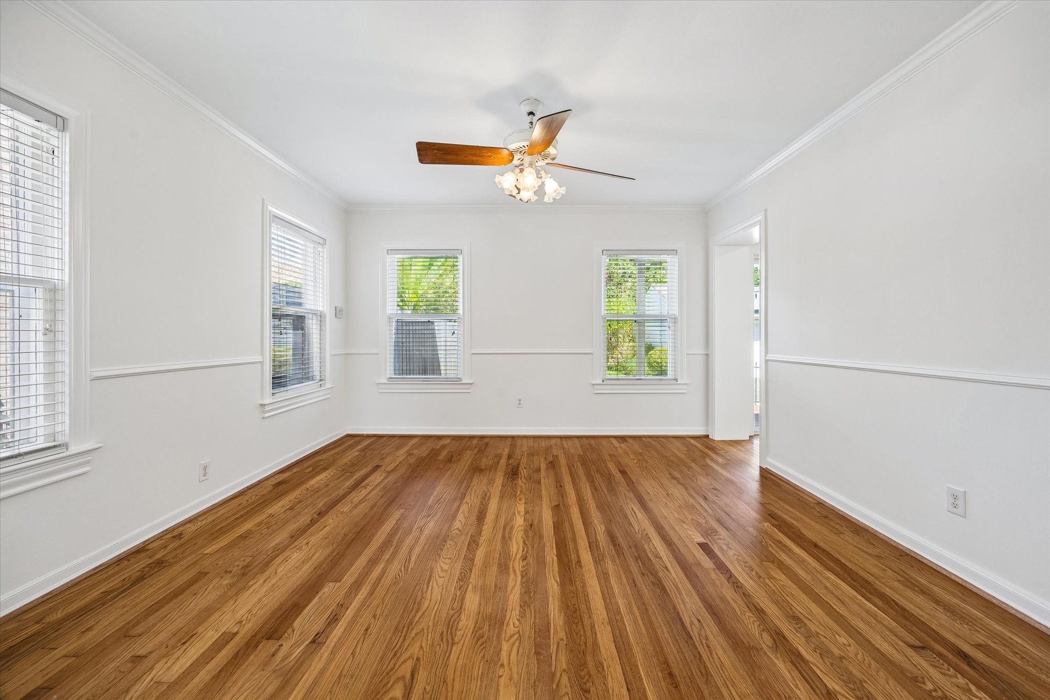2340 Albans Road Houston, TX 77005 - Photo 7 of 29 Formal Dining Room, located between the Kitchen/Breakfast Room and Living Room. Has views of beautiful backyard.
