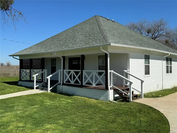 a view of a house with patio