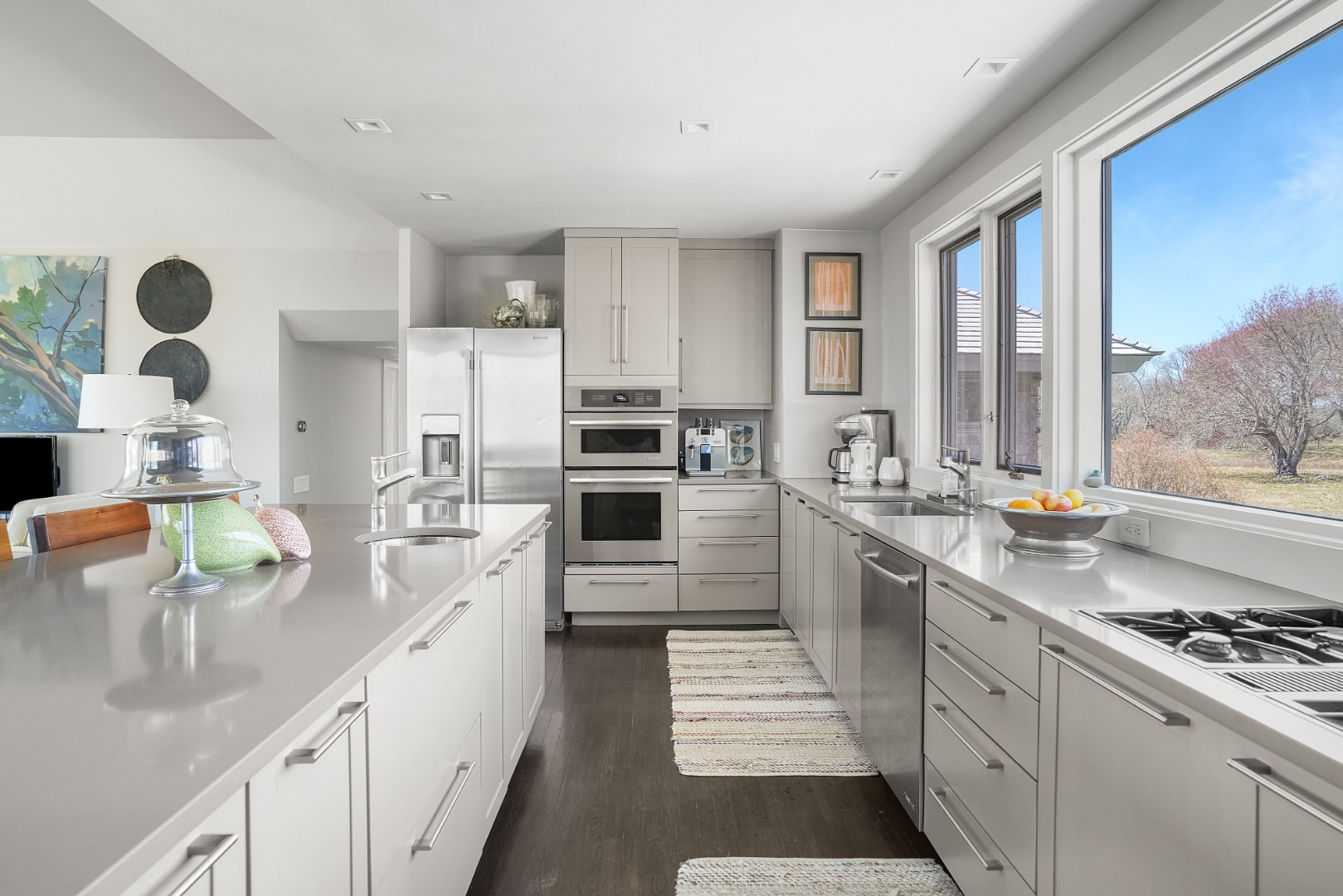 12 East Pasture Road Aquinnah, MA 02535 - Photo 11 of 24 The renovated kitchen is modern and bright.
