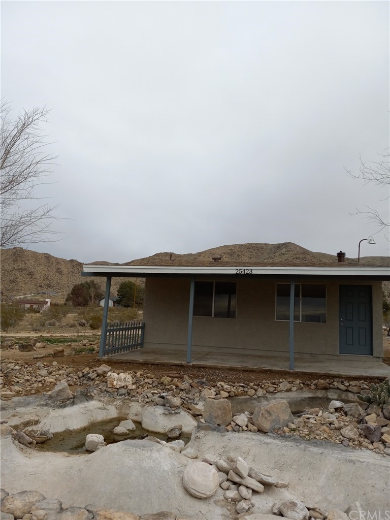 a front view of a house