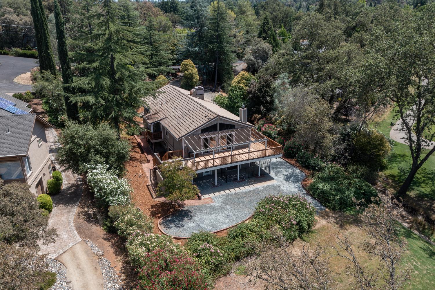 24126 Green Valley Road Auburn, CA 95602 - Photo 3 of 65 an aerial view of a house with a yard
