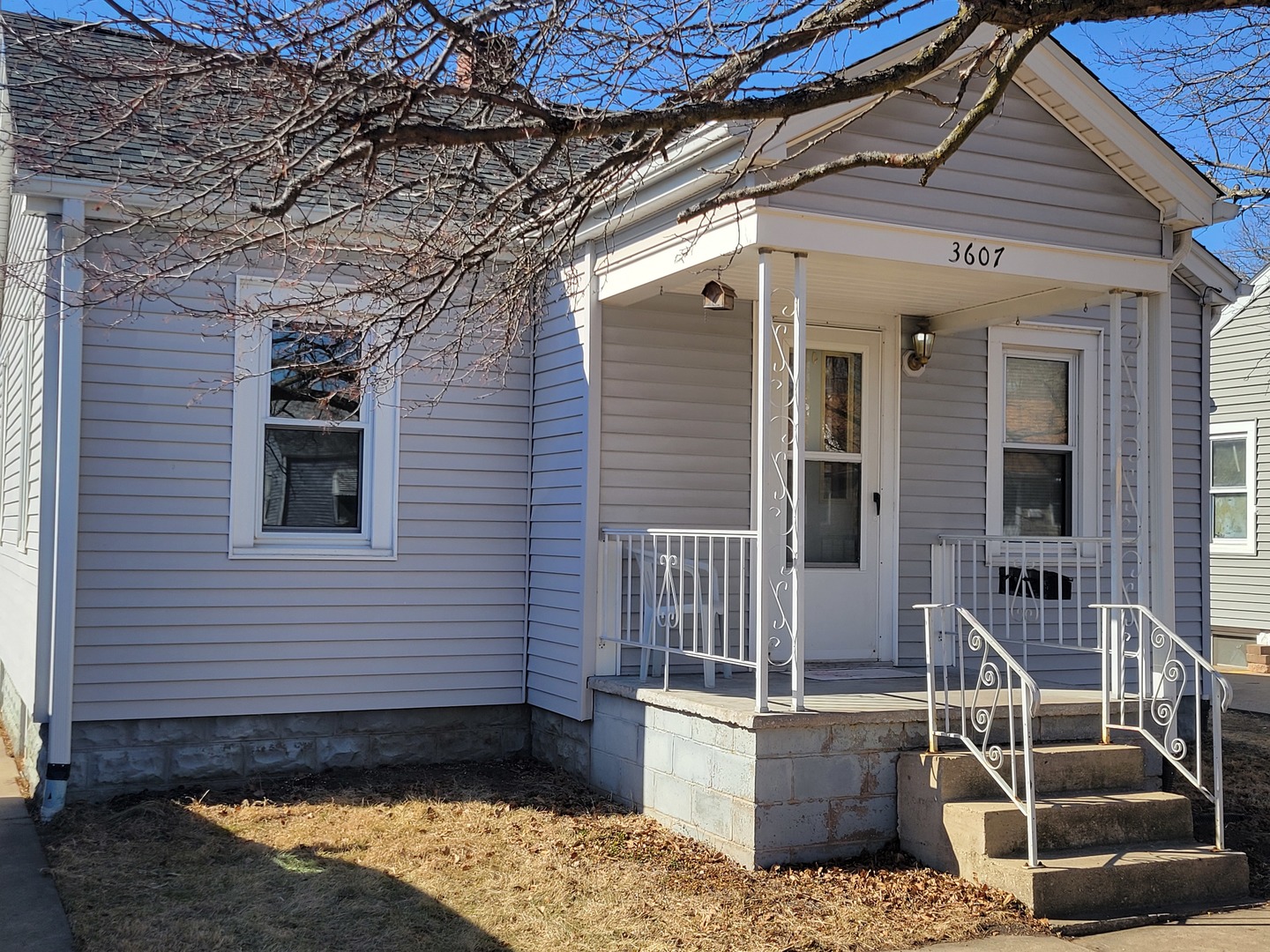 a view of front door of house