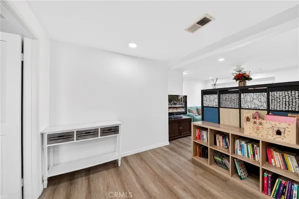 a very nice looking living room with a large window