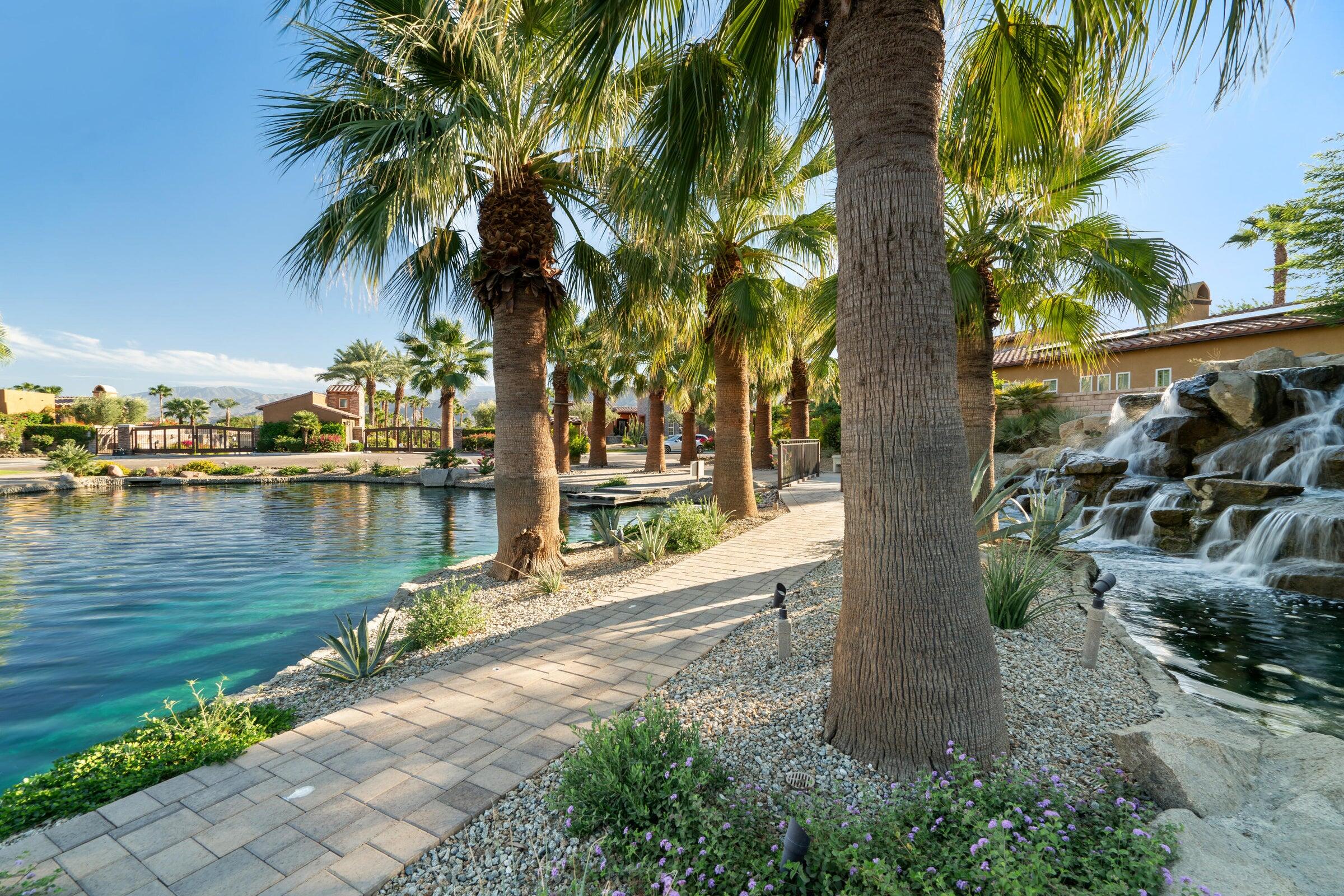 2 Via Santa Elena Rancho Mirage, CA 92270 - Photo 46 of 51 a lake view with palm trees