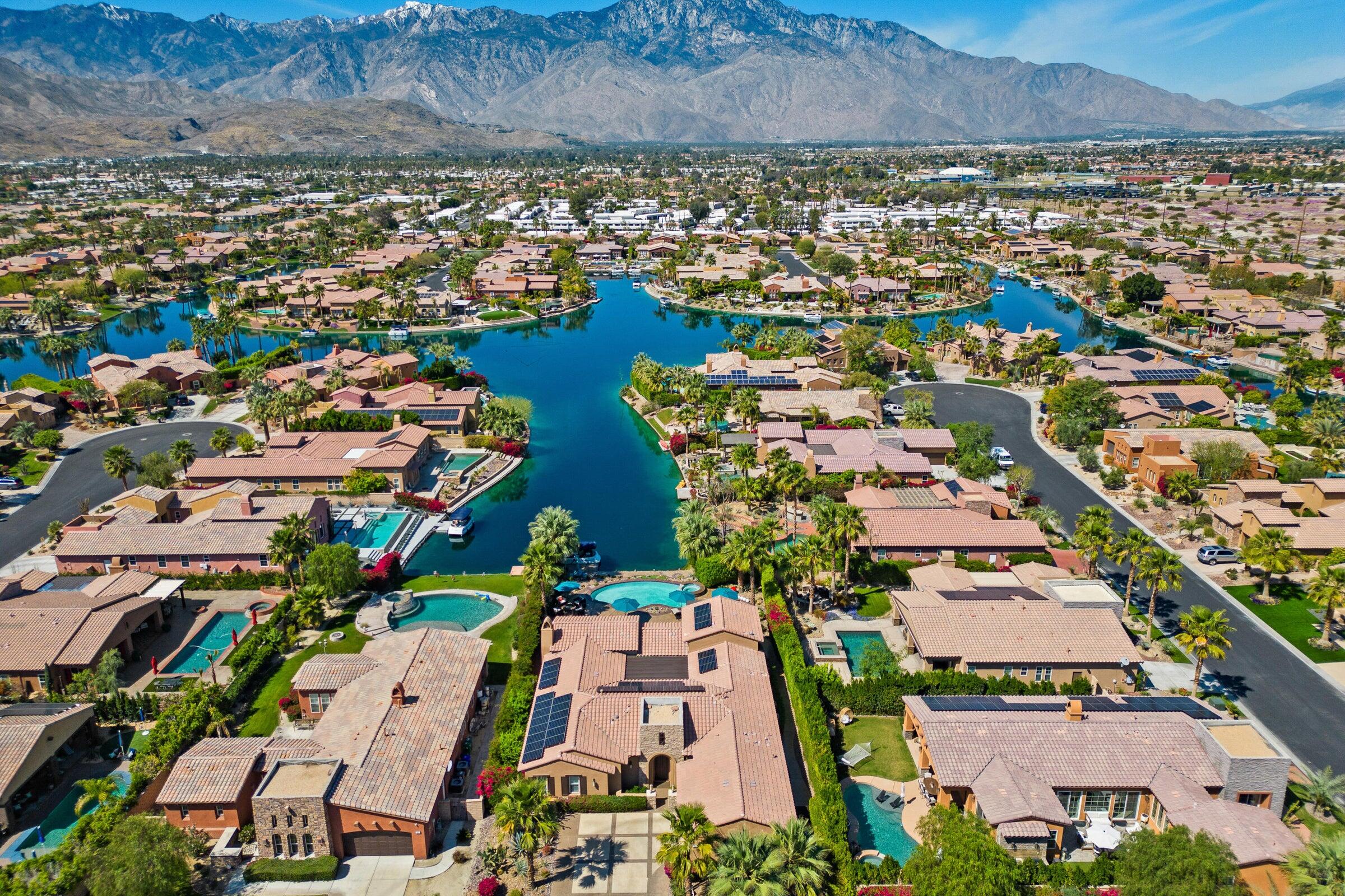 2 Via Santa Elena Rancho Mirage, CA 92270 - Photo 48 of 51 an aerial view of residential houses with outdoor space