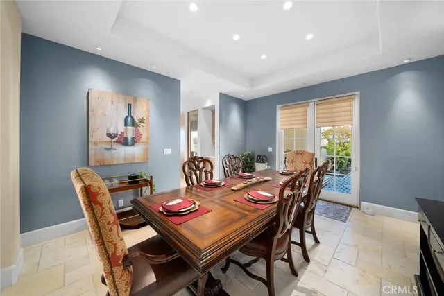 an aerial view of residential house and green space