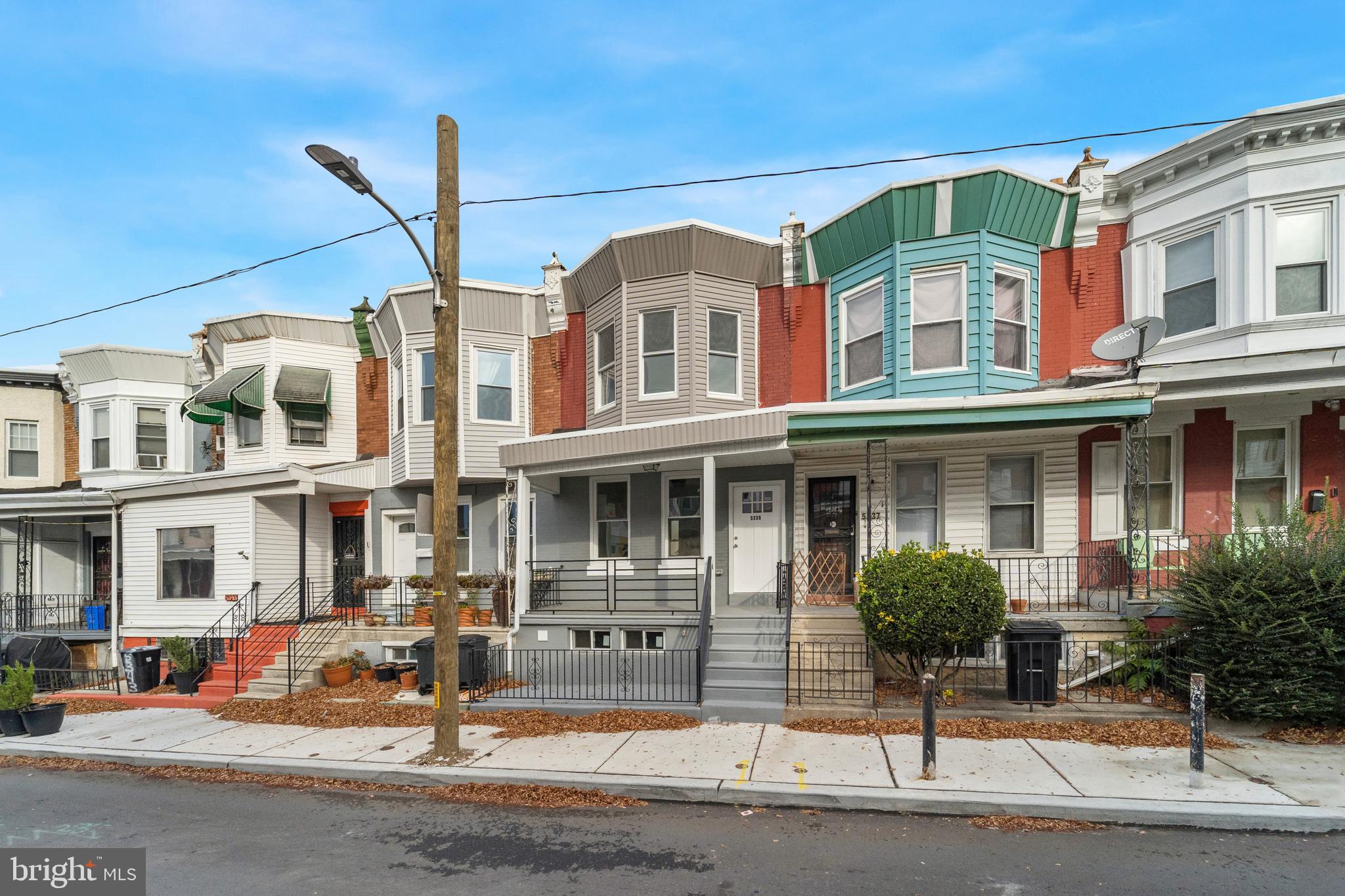 a front view of a building