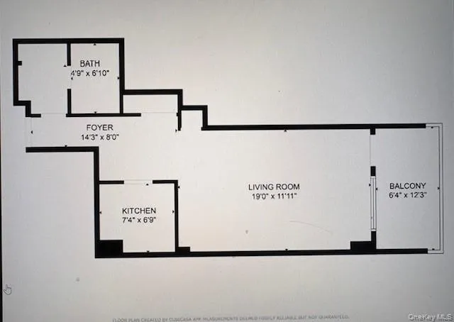 a view of a refrigerator in a white wall