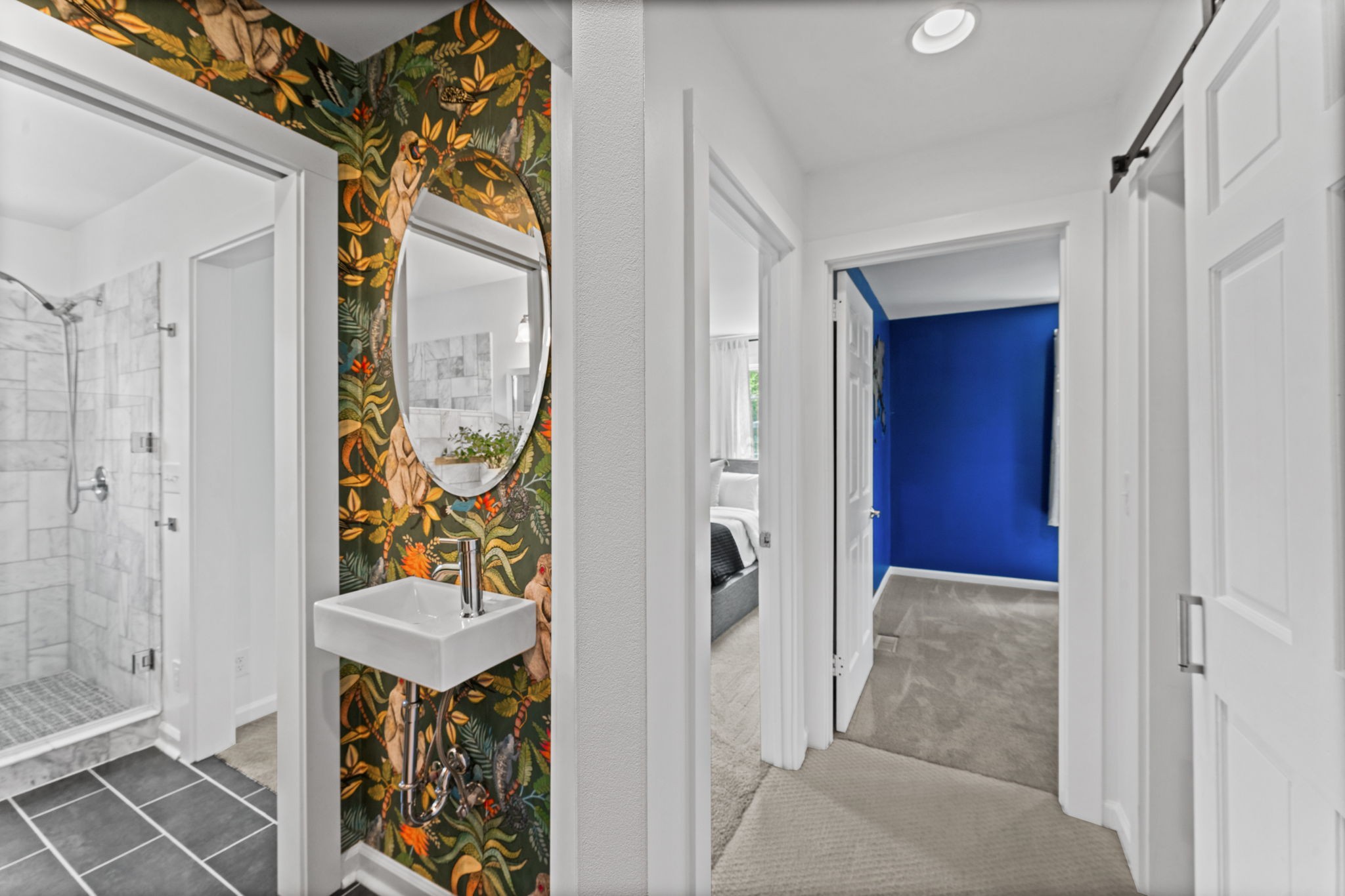 4021 Arno Road Franklin, TN 37064 - Photo 19 of 31 a view of bathroom with a shower and mirror