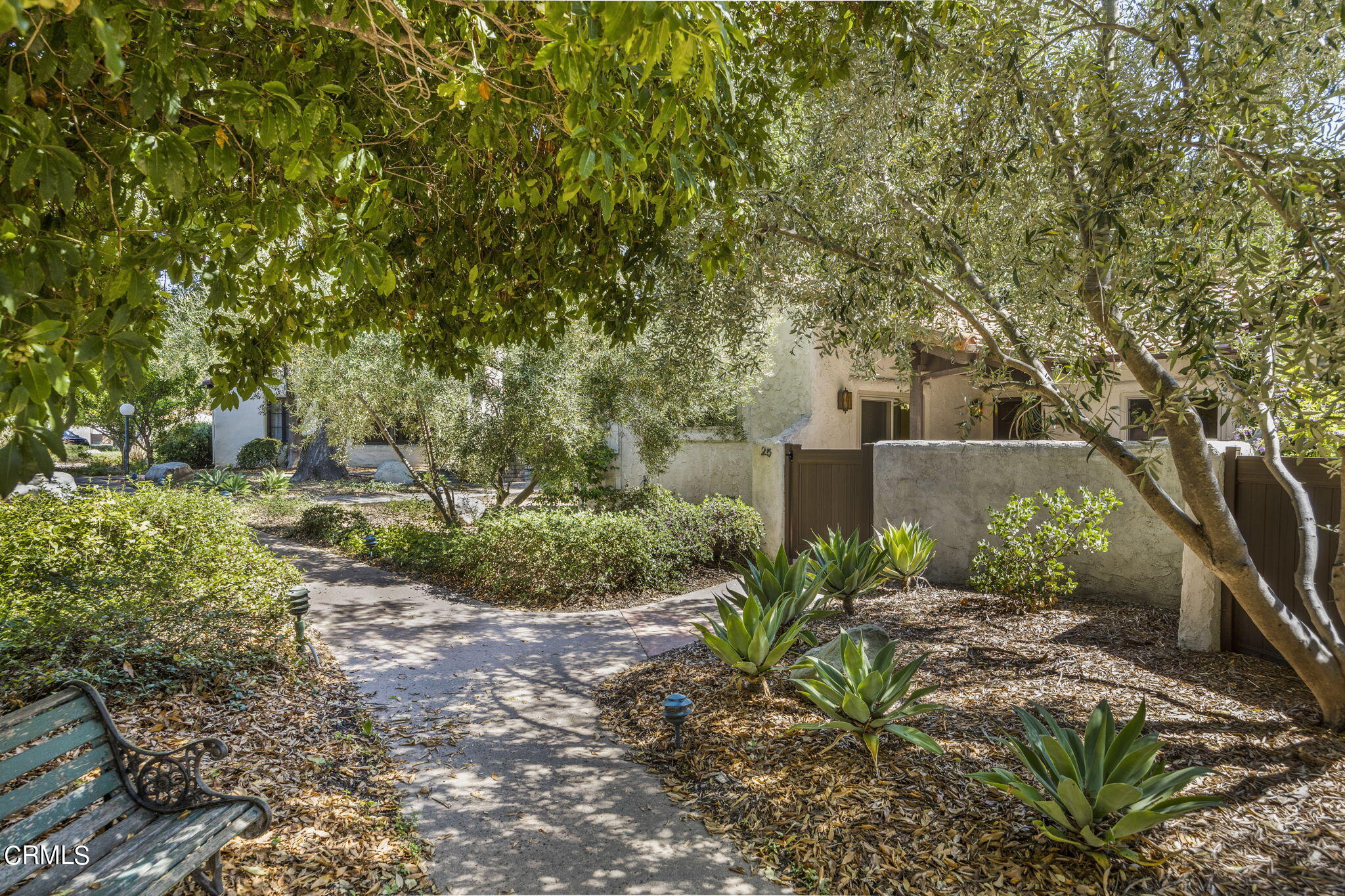 410 Church Road, Unit 25 Ojai, CA 93023 - Photo 21 of 24 a view of a yard with plants and large trees