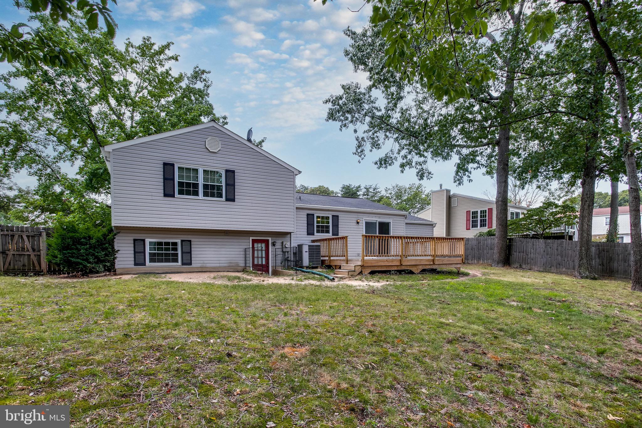 7719 Baggins Road Hanover, MD 21076 - Photo 28 of 30 Rear View with Privacy Wood Fence