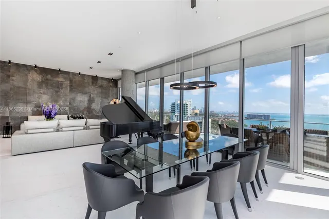 a outdoor space with furniture