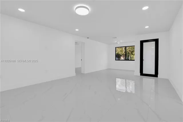 a view of an empty room