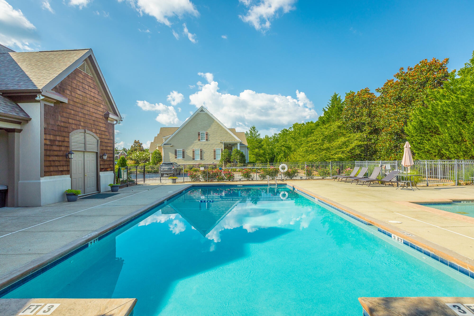 9619 Windrose Circle Chattanooga, TN 37421 - Photo 68 of 69 a view of swimming pool with outdoor seating and yard