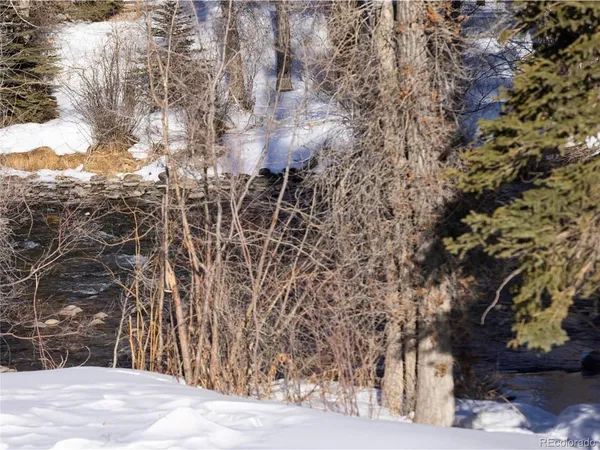 a view of a backyard of the house