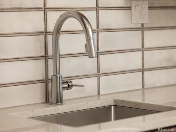 a close view of sink