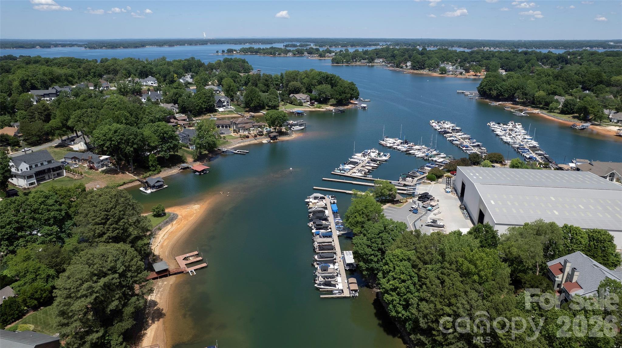 19823 Henderson Road, Unit C Cornelius, NC 28031 - Photo 23 of 23 an aerial view of a house with a lake view