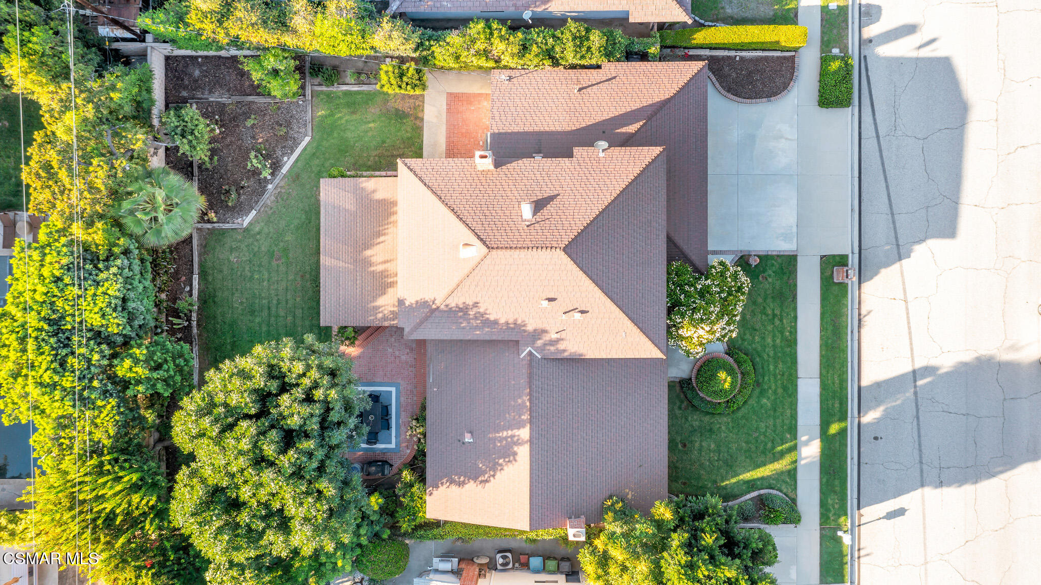 3037 Divernon Avenue Simi Valley, CA 93063 - Photo 42 of 44 an aerial view of residential house with outdoor space and swimming pool
