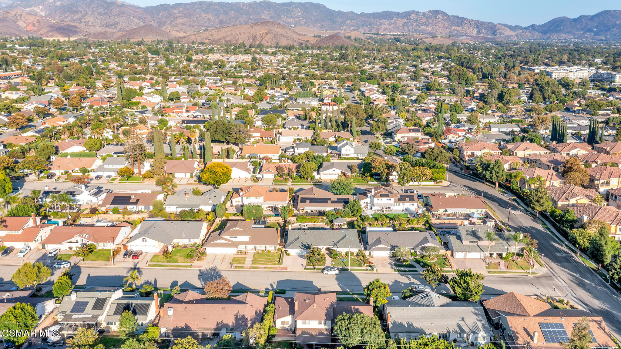 3037 Divernon Avenue Simi Valley, CA 93063 - Photo 44 of 44 an aerial view of residential houses with outdoor space