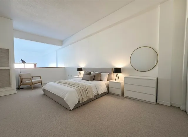 a view of small space with wooden floor