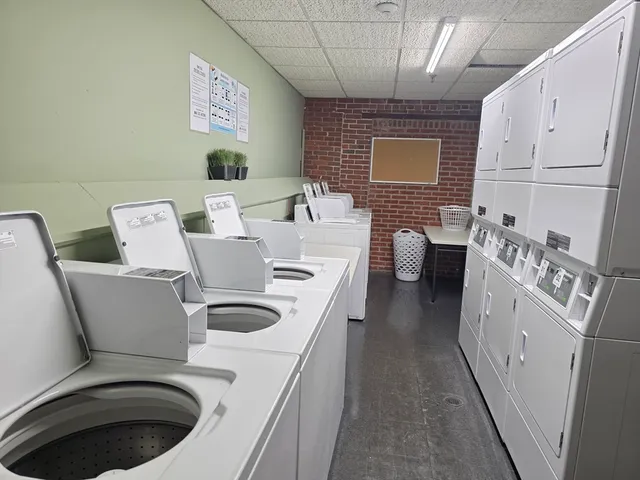 a view of a hallway with window