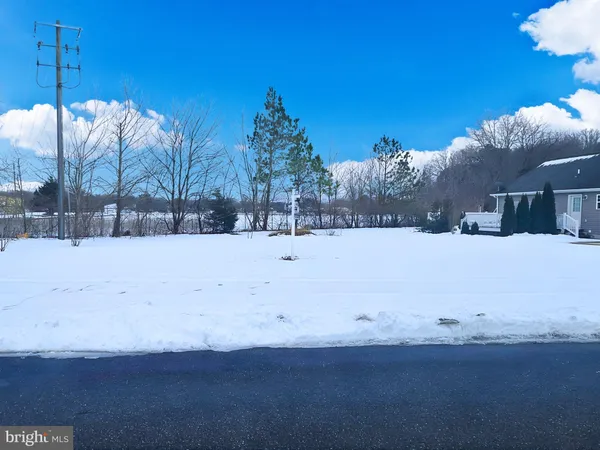 a view of snow covered with snow in front of house