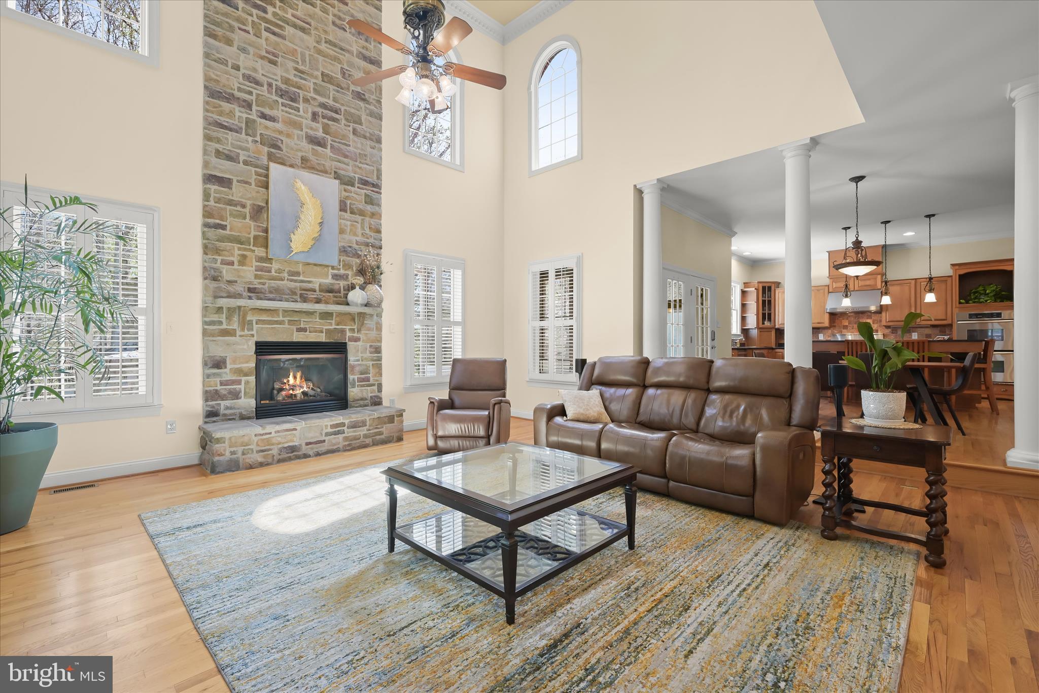 7016 Meandering Stream Way Fulton, MD 20759 - Photo 14 of 86 a living room with furniture and a fireplace
