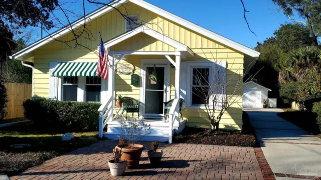 a front view of a house