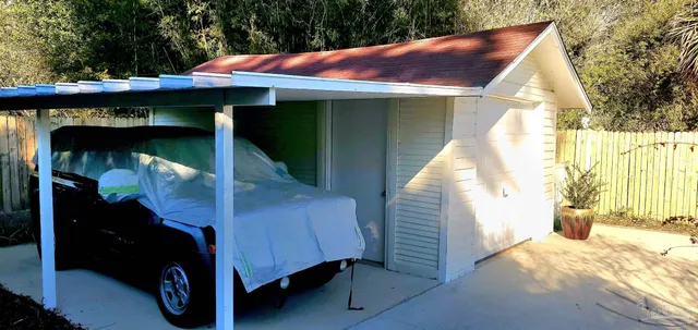 a view of outdoor space and deck