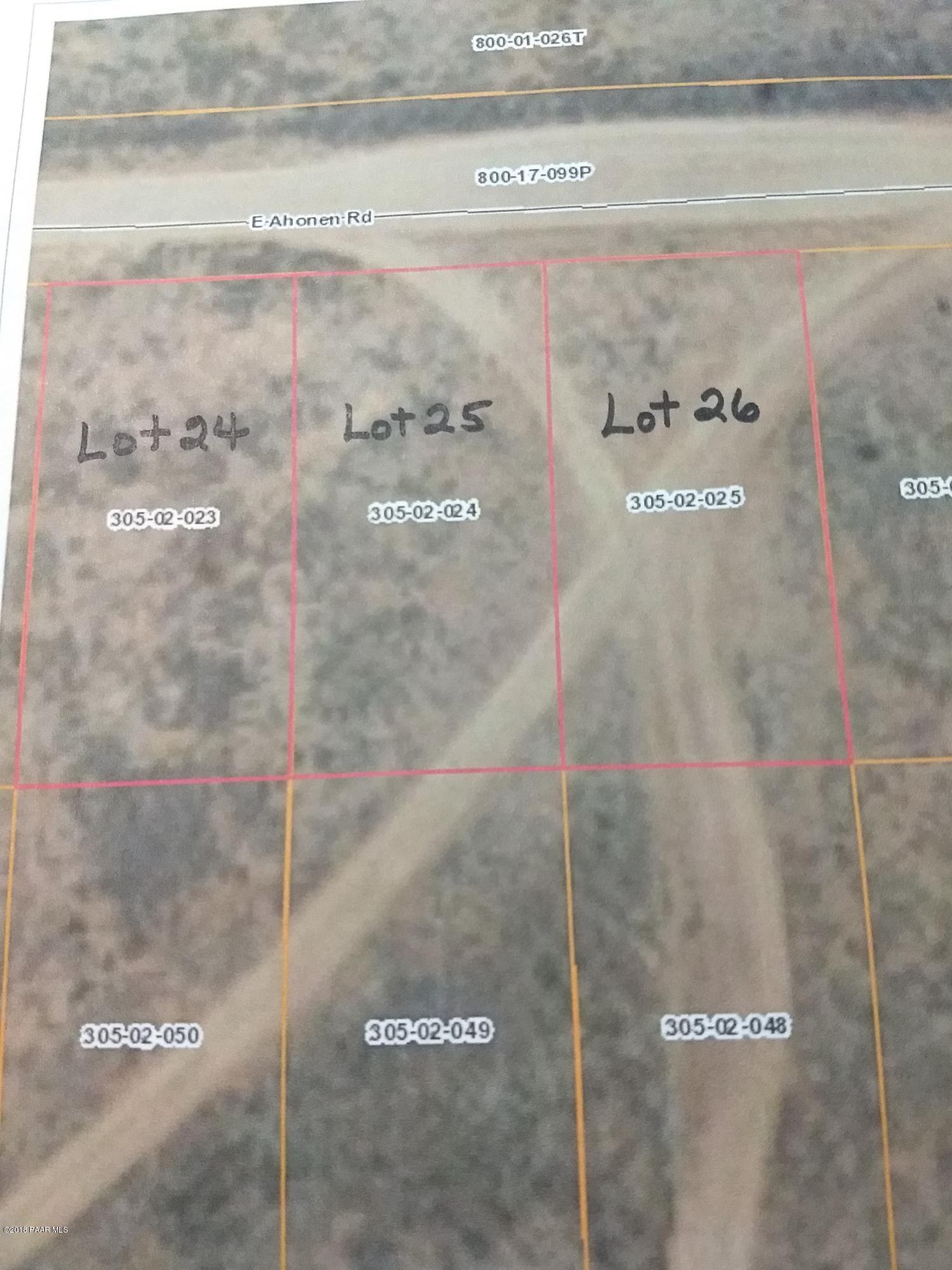 281 East Ahonen Road Paulden, AZ 86334 - Photo 1 of 1 Lots 24, 25, 26