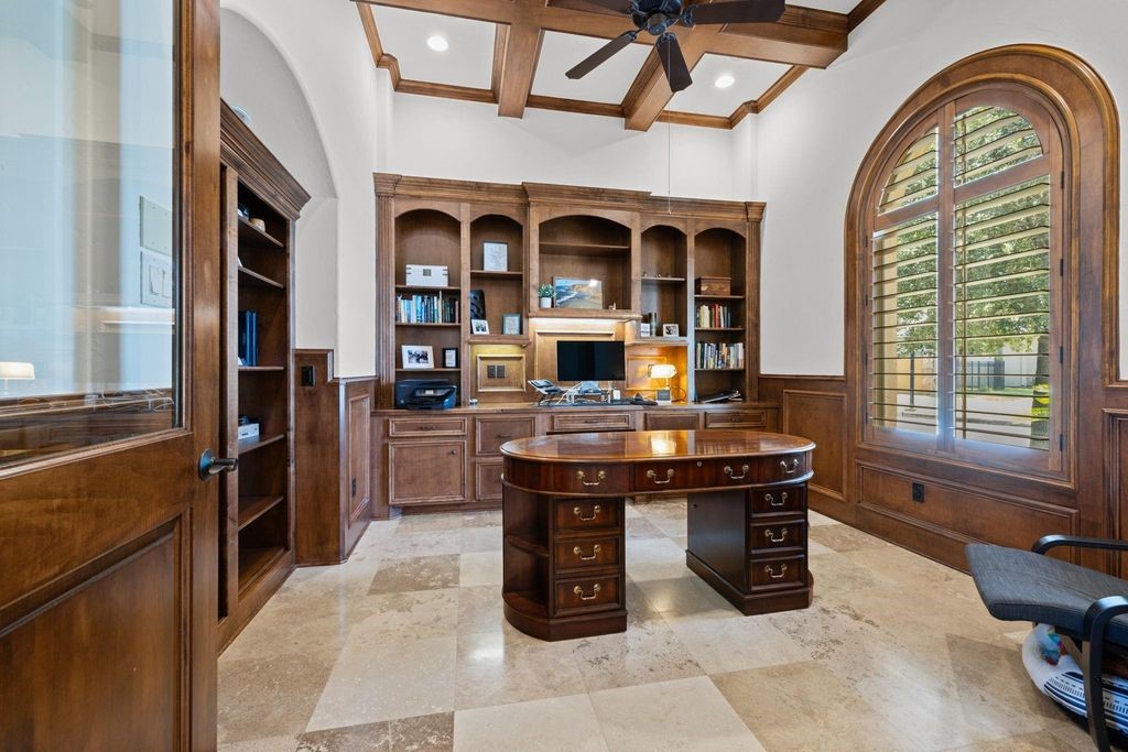 58 Shadow Creek Ridge Drive Spring, TX 77389 - Photo 6 of 40 Home office with rich wood built ins and trim work