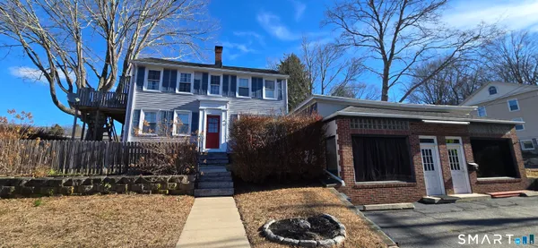a view of a building with a outdoor space