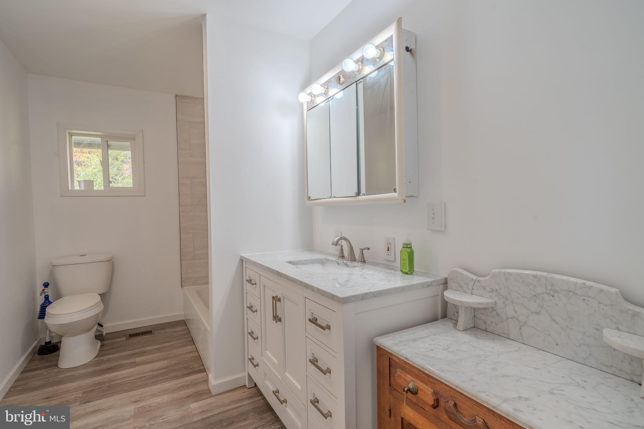 644 Madisonburg Pike Road Madisonburg, PA 16852 - Photo 22 of 44 a bathroom with a double vanity sink mirror and toilet