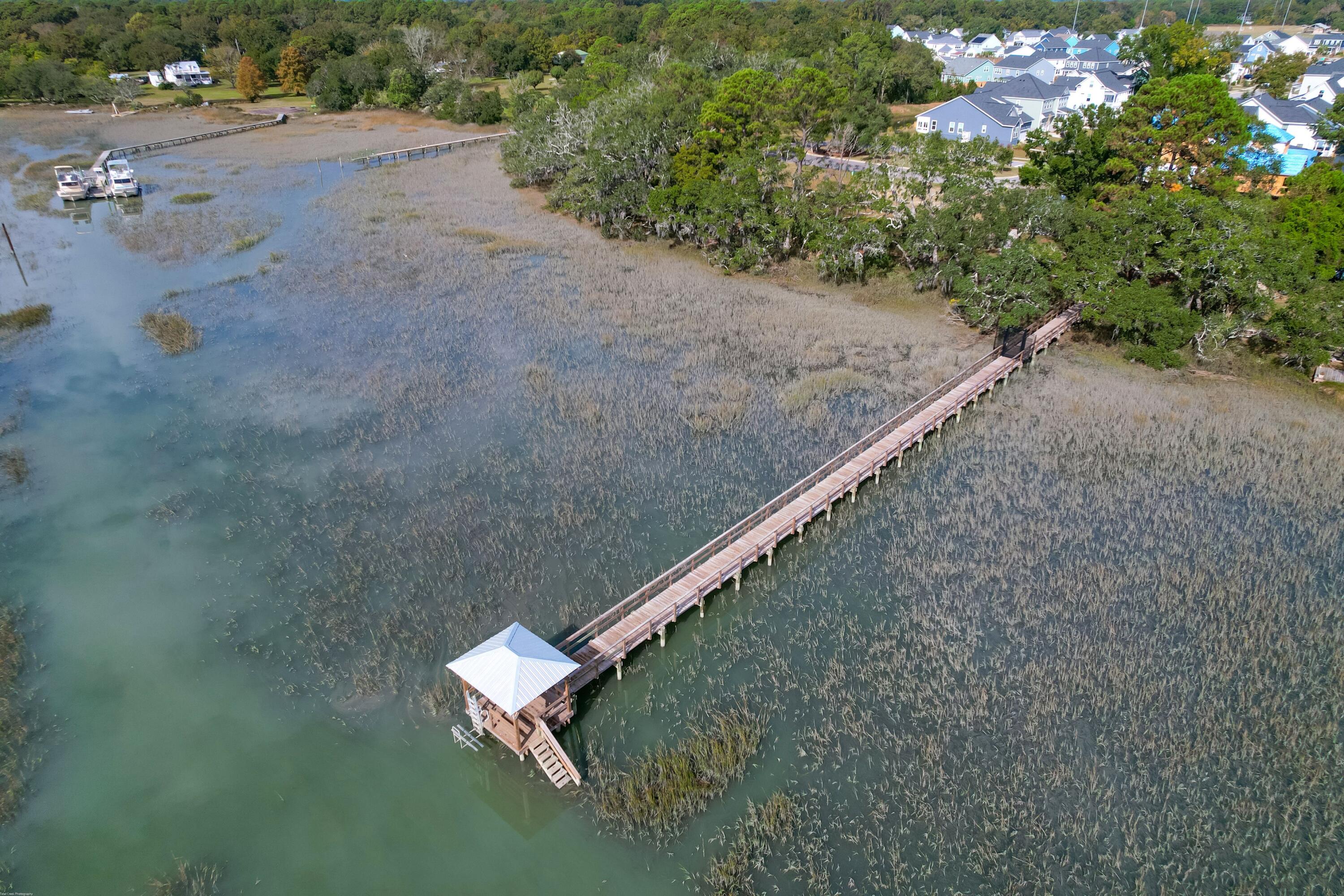 1586 Charming Nancy Road Charleston, SC 29412 - Photo 5 of 37 Aerival view of dock