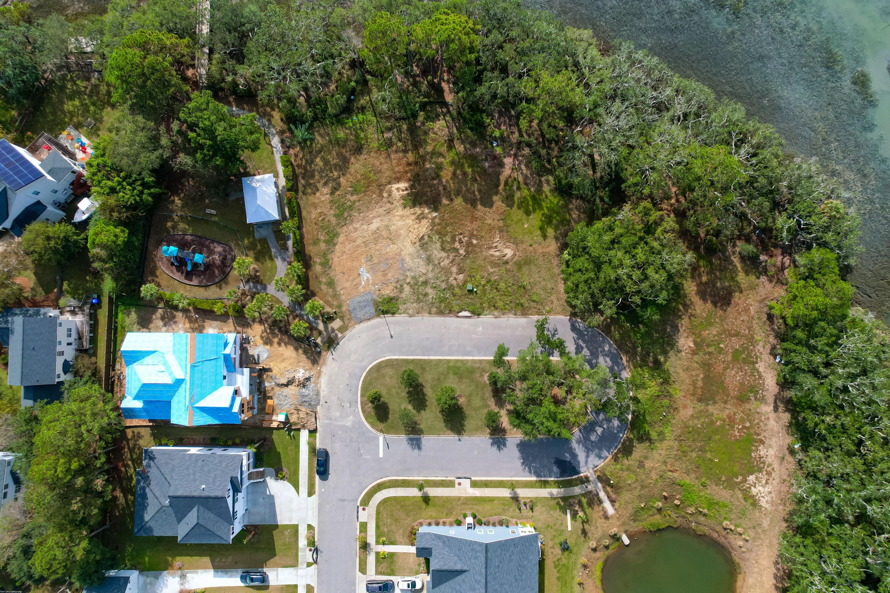 1586 Charming Nancy Road Charleston, SC 29412 - Photo 9 of 37 Aerial view of the last lots