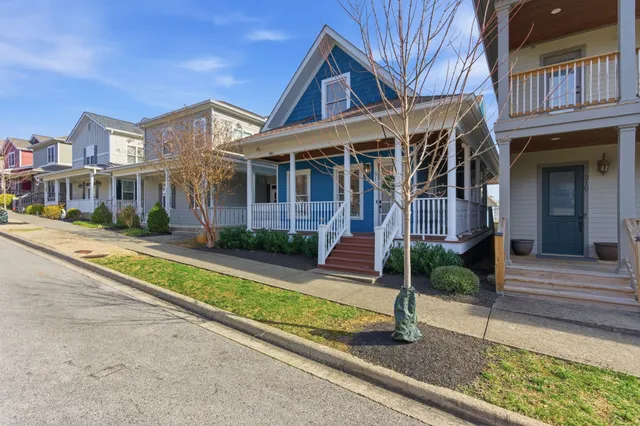 front view of a house with a porch