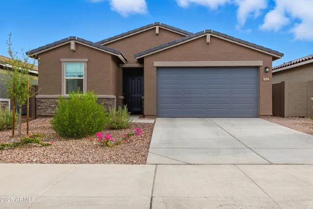 a front view of a house