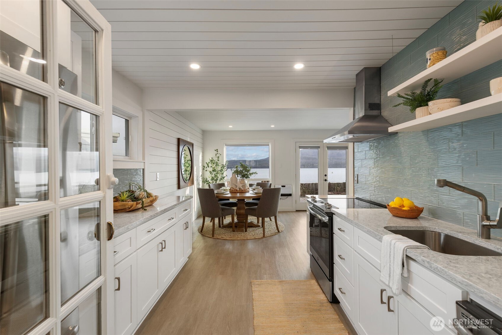 1180 Beckett Point Road Port Townsend, WA 98368 - Photo 17 of 31 a large white kitchen with lots of counter top space