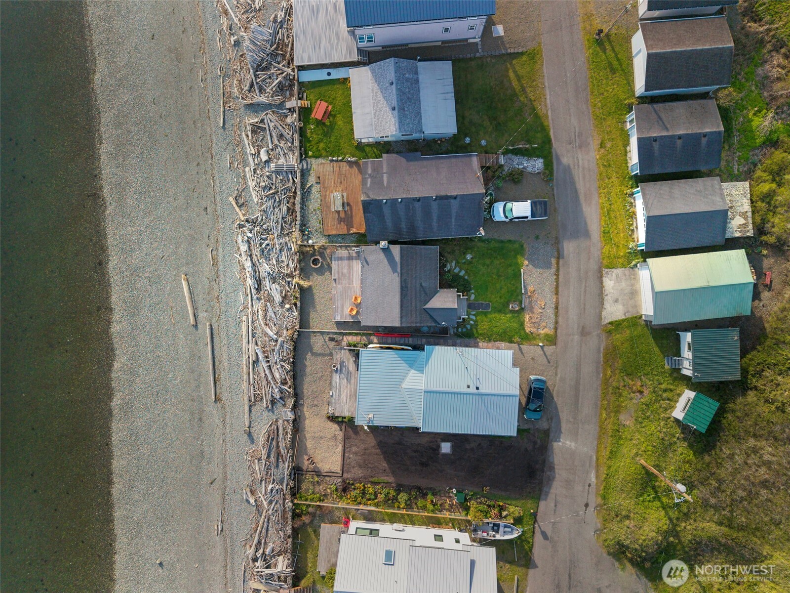 1180 Beckett Point Road Port Townsend, WA 98368 - Photo 31 of 31 an aerial view of residential houses with outdoor space