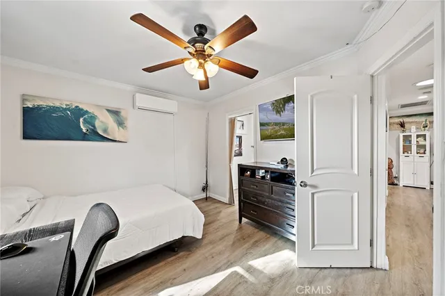 a bathroom with a sink vanity and a mirror