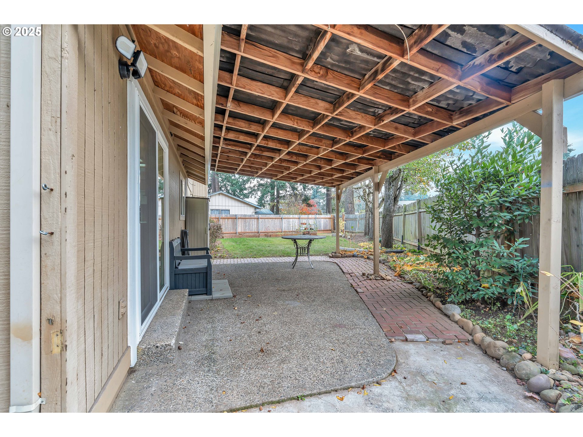 814 Northeast 196th Avenue Portland, OR 97230 - Photo 29 of 44 a view of a backyard of a house