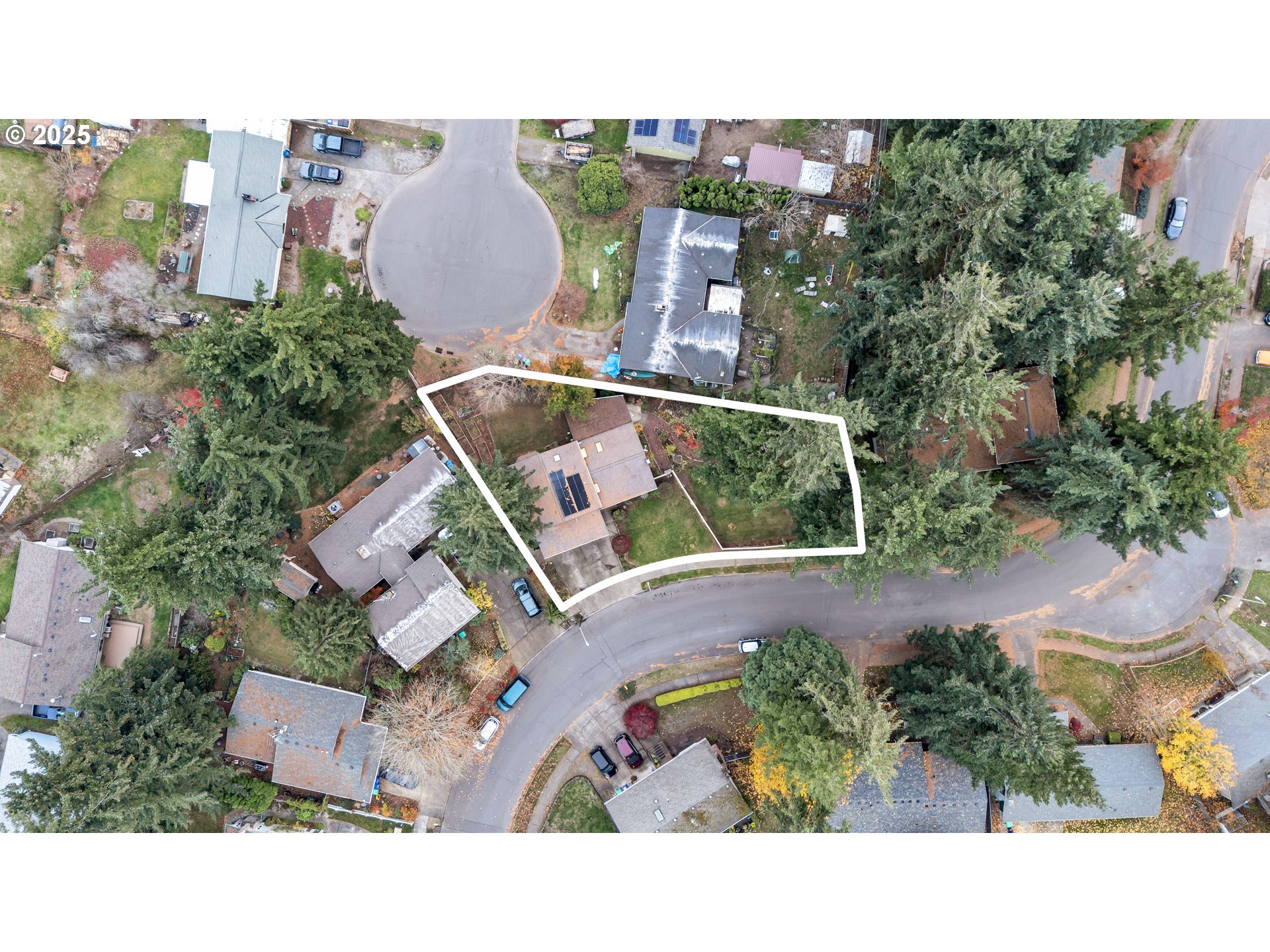 814 Northeast 196th Avenue Portland, OR 97230 - Photo 44 of 44 an aerial view of a house with outdoor space and a garden