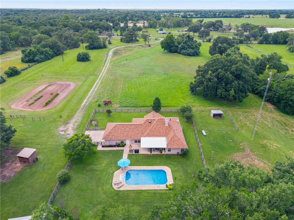 18964 Old Bundick Road Bryan, TX 77808 - Photo 24 of 32 Aerial view from back