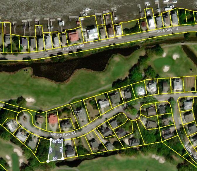 27 Battery Park Road Edisto Island, SC 29438 - Photo 11 of 24 Aerial with Big Bay Creek