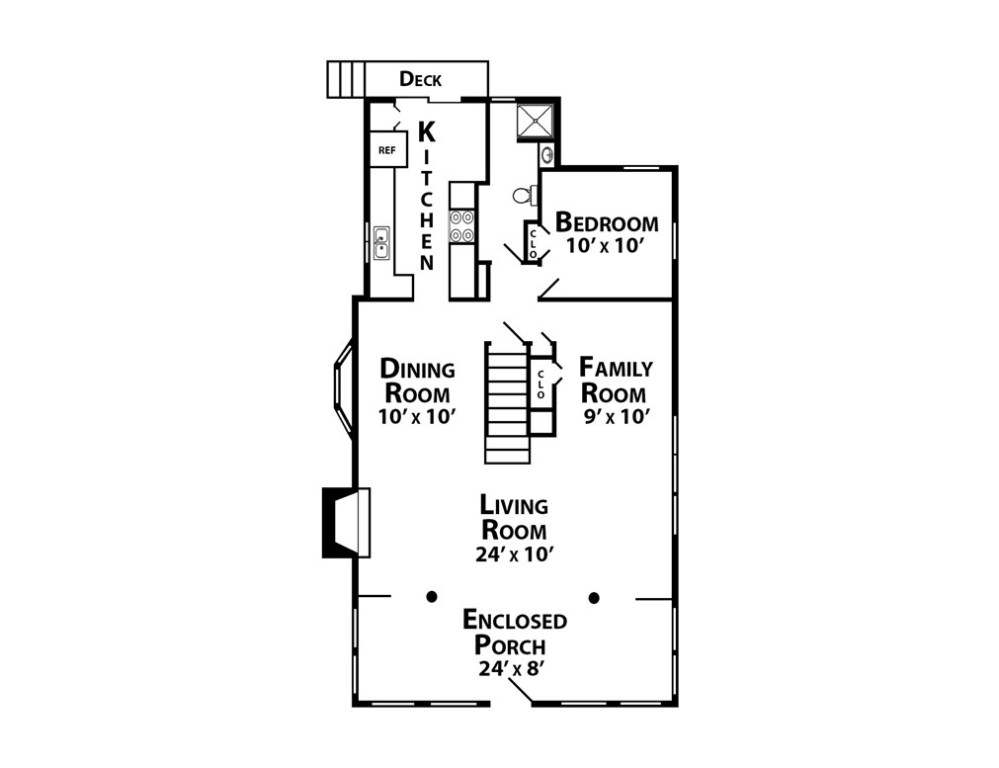 35 Highland Road Charlestown, RI 02813 - Photo 22 of 23 Floor Plan 1st Floor