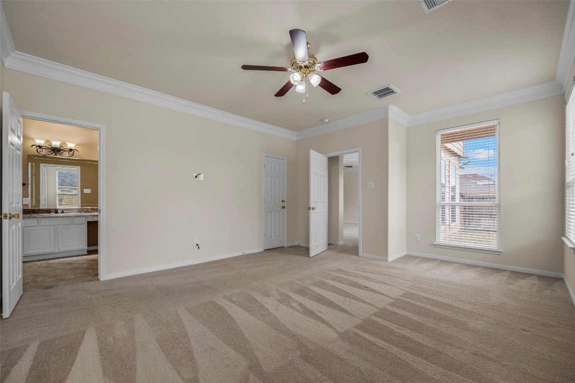 9934 Yearling Place Conroe, TX 77385 - Photo 14 of 47 Primary bedroom, down stairs off family room